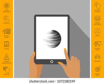Earth symbol logo