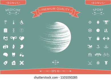 Earth symbol logo