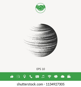 Earth symbol logo