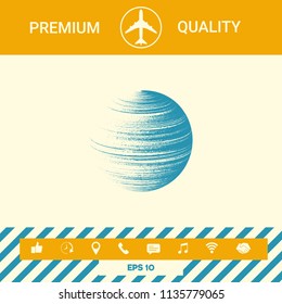 Earth symbol logo