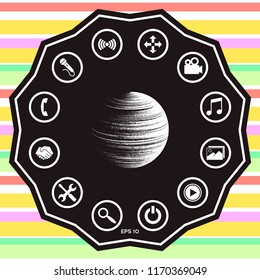 Earth symbol logo