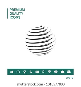 Earth symbol logo design