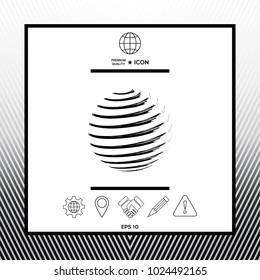 Earth symbol logo design
