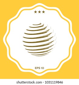 Earth symbol logo design