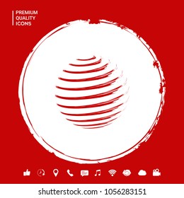 Earth symbol logo design