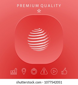 Earth symbol logo design
