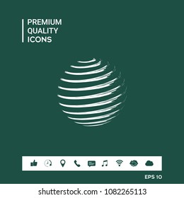 Earth symbol logo design
