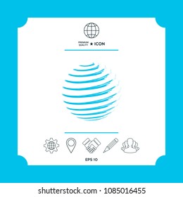 Earth symbol logo design