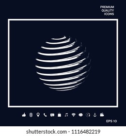 Earth symbol logo design