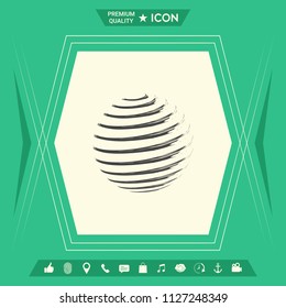 Earth symbol logo design