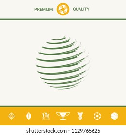 Earth symbol logo design