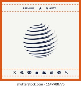 Earth symbol logo design