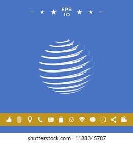 Earth symbol logo design