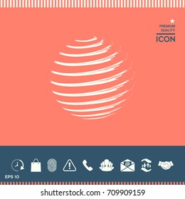 Earth symbol logo design