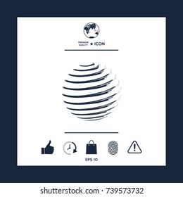 Earth symbol logo design