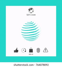 Earth symbol logo design
