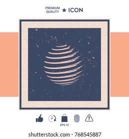 Earth symbol logo design
