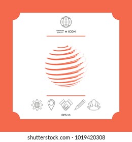 Earth symbol logo design. Element for your design