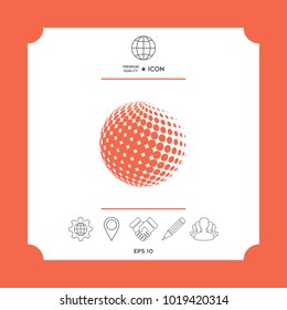 Earth symbol - Logo design. Element for your design