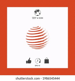 Earth symbol logo design. Element for your design