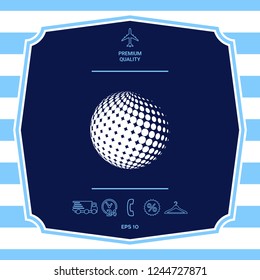 Earth symbol - Logo. Graphic elements for your design
