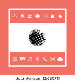 Earth symbol - Logo. Graphic elements for your design