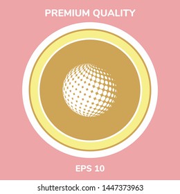 Earth symbol - Logo. Graphic elements for your design