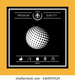 Earth symbol - Logo. Graphic elements for your design