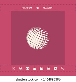 Earth symbol - Logo. Graphic elements for your design