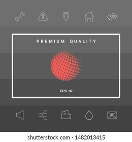 Earth symbol - Logo. Graphic elements for your design