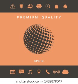 Earth symbol - Logo. Graphic elements for your design