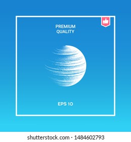 Earth symbol logo. Graphic elements for your design