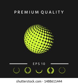 Earth symbol - Logo. Graphic elements for your design