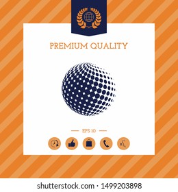 Earth symbol - Logo. Graphic elements for your design