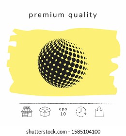 Earth symbol - Logo. Graphic elements for your design