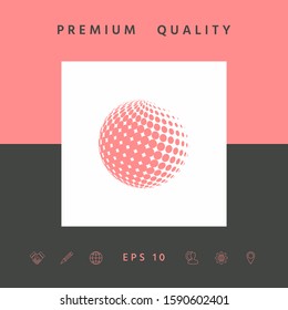 Earth symbol - Logo. Graphic elements for your design