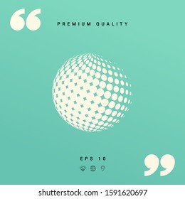 Earth symbol - Logo. Graphic elements for your design