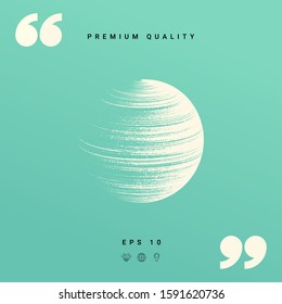 Earth symbol logo. Graphic elements for your design