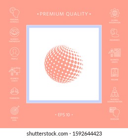 Earth symbol - Logo. Graphic elements for your design