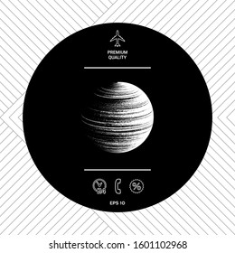 Earth symbol logo. Graphic elements for your design