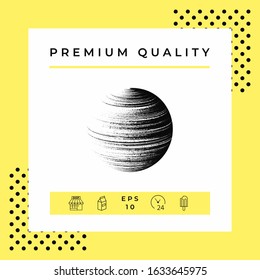 Earth symbol logo. Graphic elements for your design