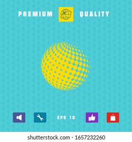 Earth symbol - Logo. Graphic elements for your design