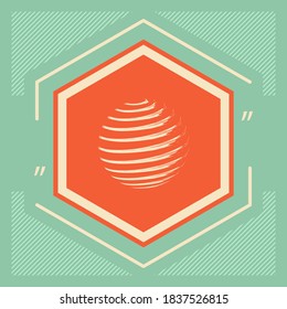 Earth symbol logo. Graphic elements for your design