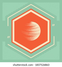 Earth symbol logo. Graphic elements for your design