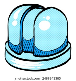 Earth telescope halftone icon hand drawn color vector illustration
