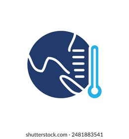earth temperature colored icon vector design good for web and mobile app
