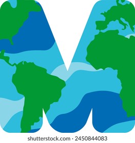 Earth Texture Letter Alphabet Vector Element