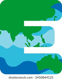 Earth Texture Letter Alphabet Vector Element