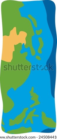 Earth Texture Letter Alphabet Vector Element
