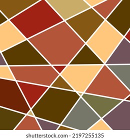 Earth tone abstract background. Connection structure. Abstract polygonal background with connecting lines.